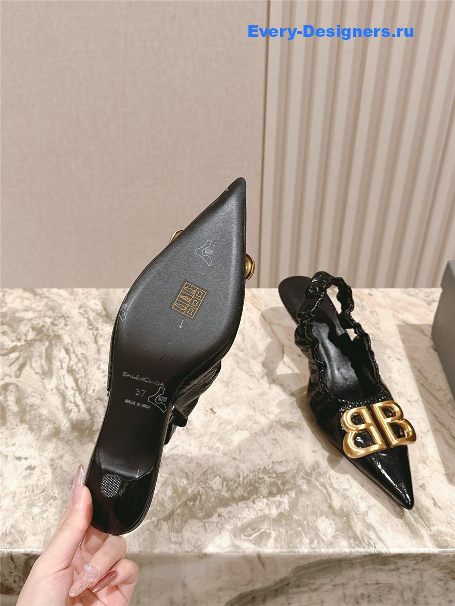 Ba1en*iaga monaco 50mm slingback in black