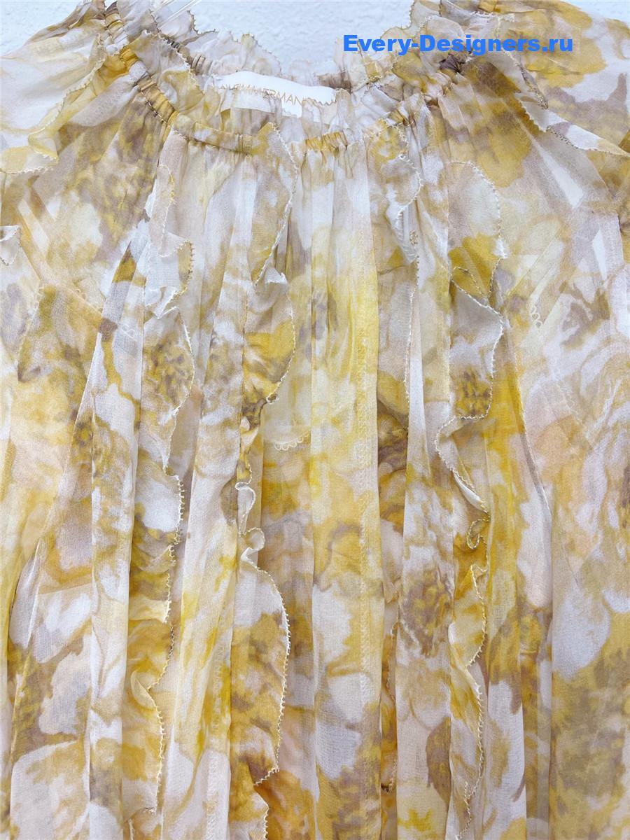 Zimm Butterfly Appliqué Blouse
