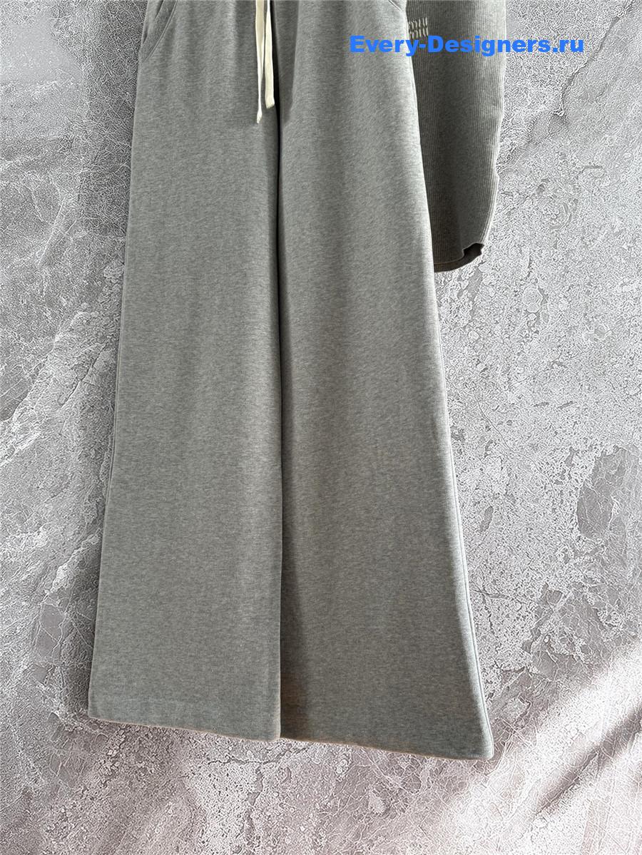Miu Miu Grey Sports Sweatpants