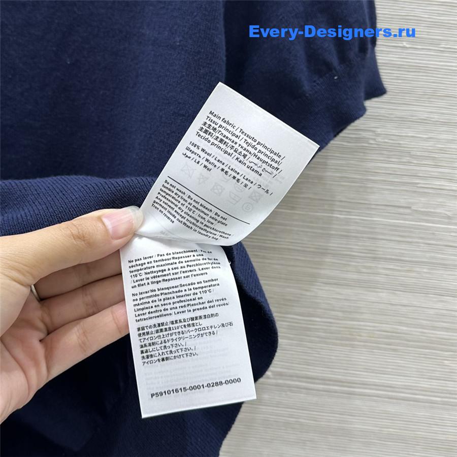 Va1e*ntin0 blue cotton wool top