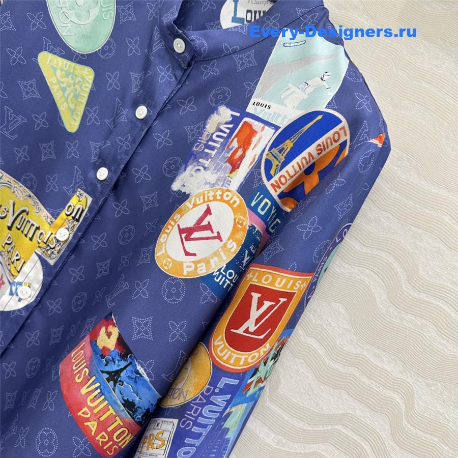 l0vis Vvtt0n mahina silk shirt blue