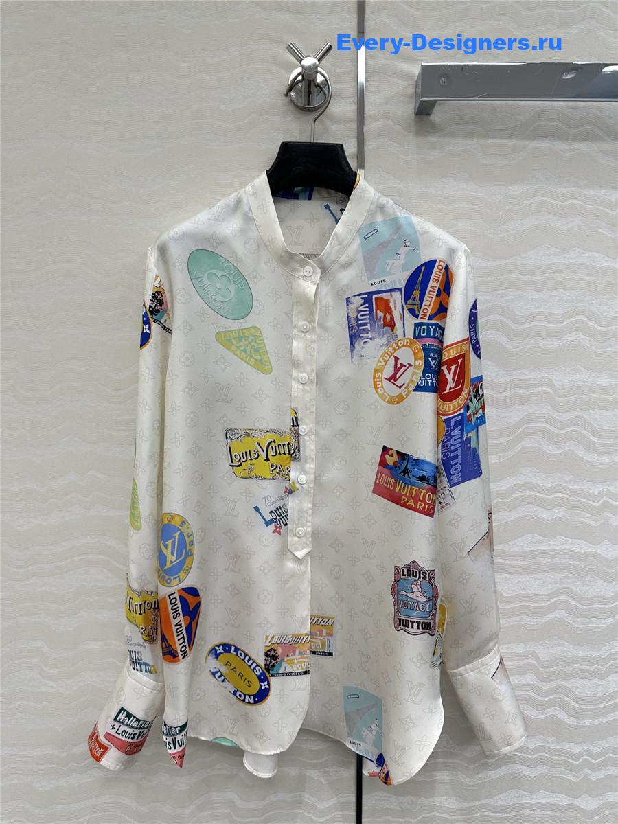 l0vis Vvtt0n mahina silk shirt white