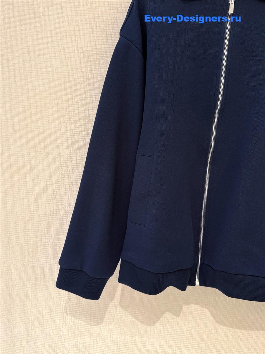 Miu Miu Navy Technical Blouson Jacket