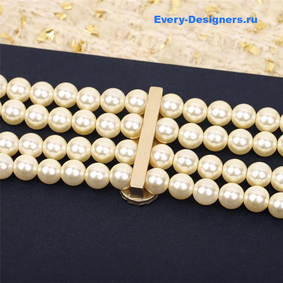 D10r double pearl choker