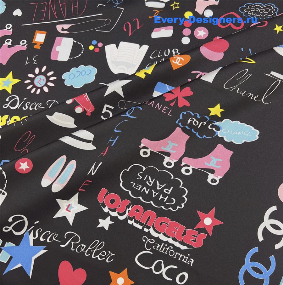 Ch**el cc print silk scarf