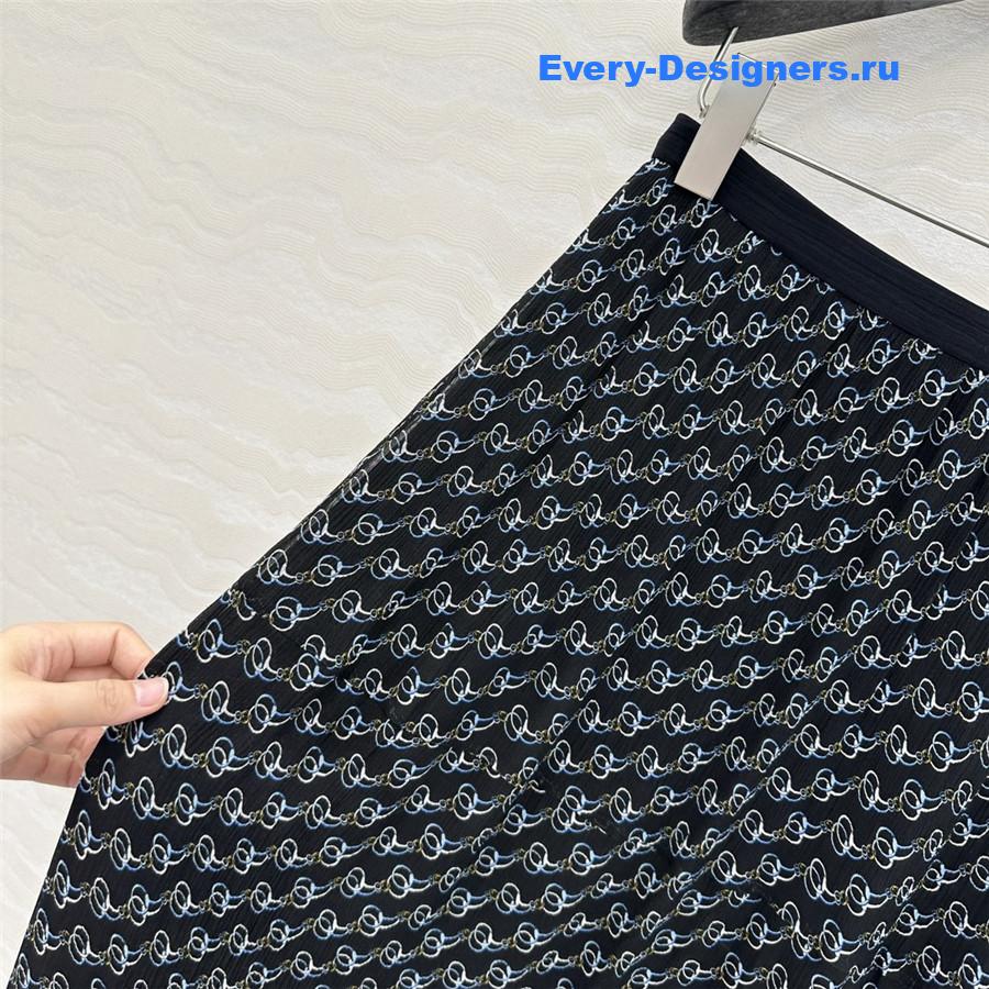 Gvc*1 gg chain silk skirt