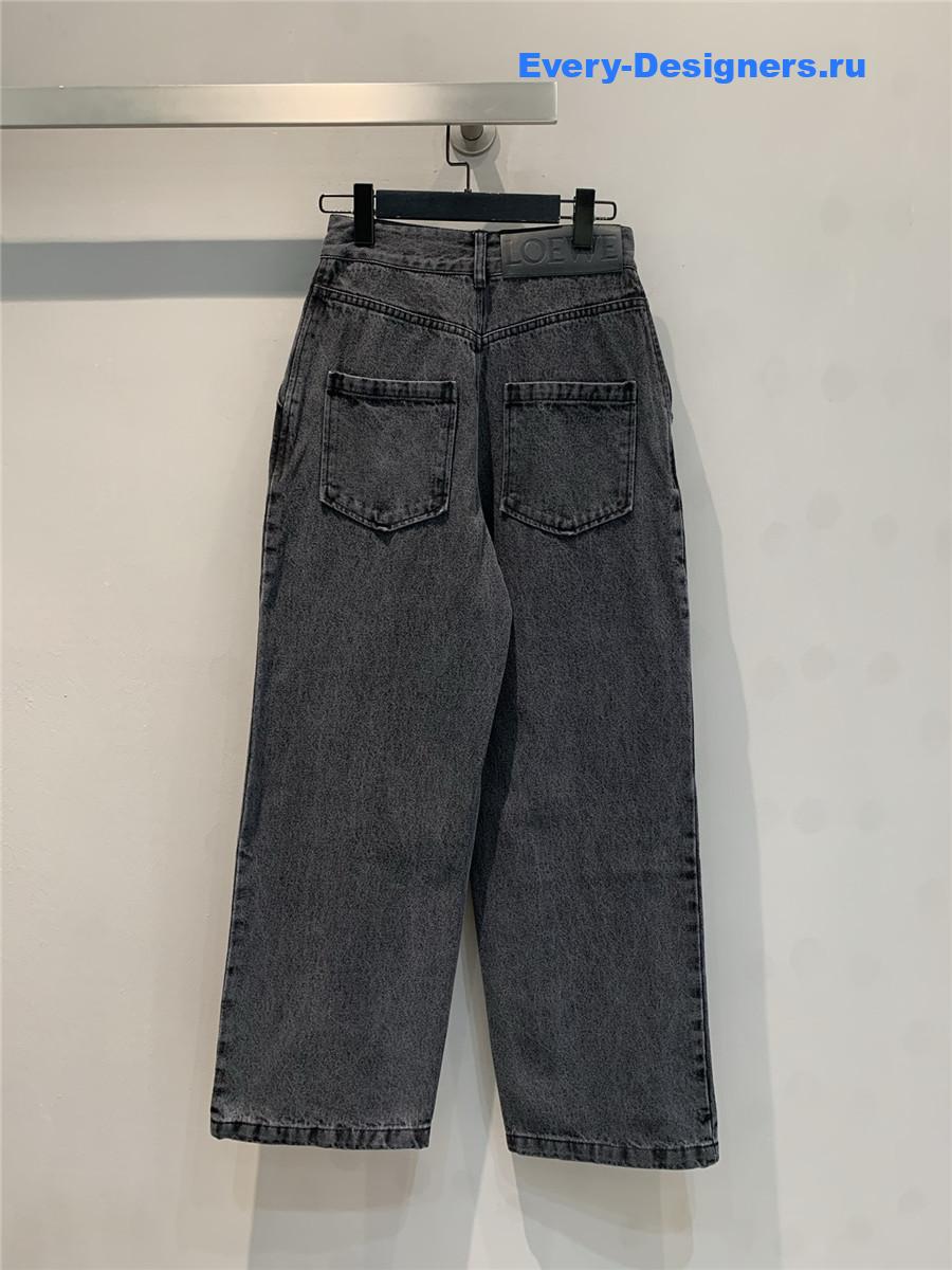 L0ew* grey anagram baggy jeans