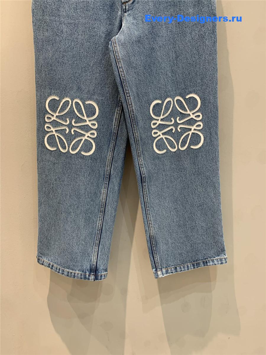L0ew* blue anagram baggy jeans