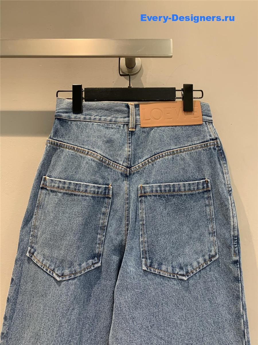 L0ew* blue anagram baggy jeans