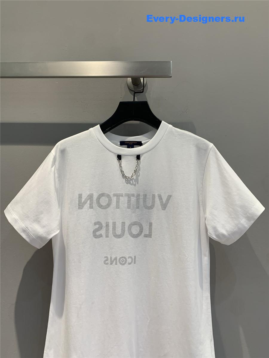 l0vis Vvtt0n white logo t-shirt
