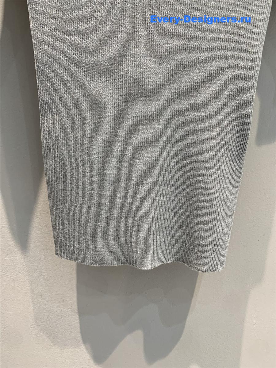 Pra*a gray ivory silk sweater