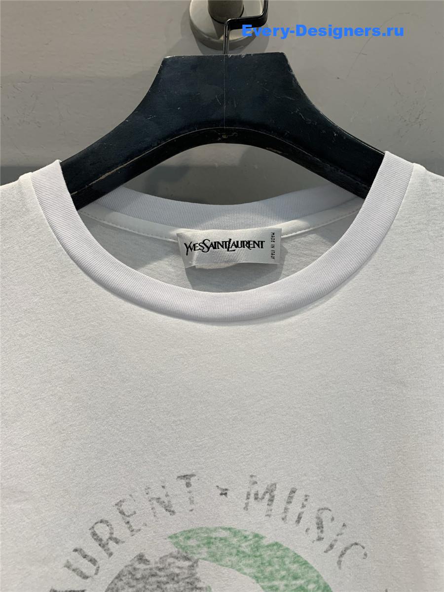 Sa1nt Lau*nt white t-shirt