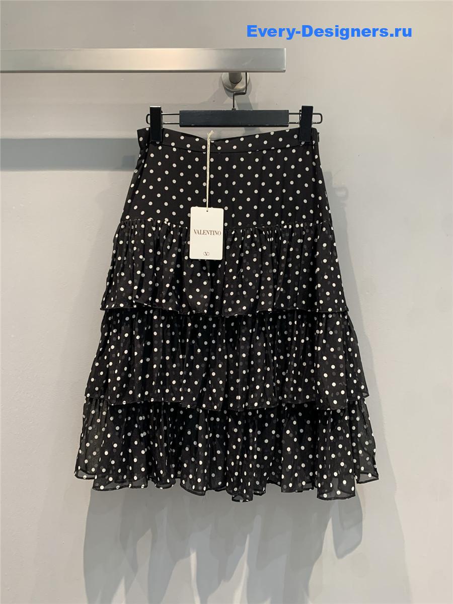 Va1e*ntin0 polka dot mini skirt
