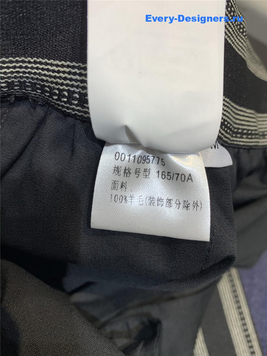 L0ew* black webbing wool trousers