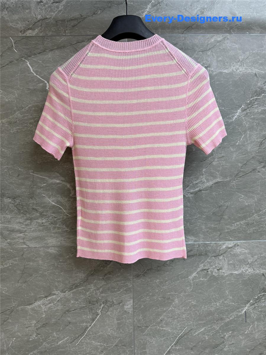 D10r pink striped top