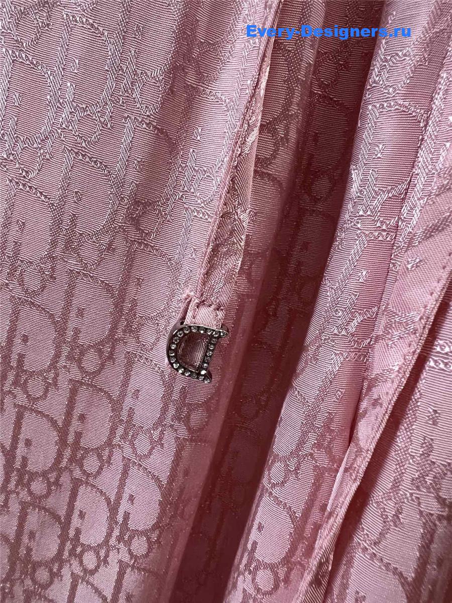 D10r bee embroidered pink trousers