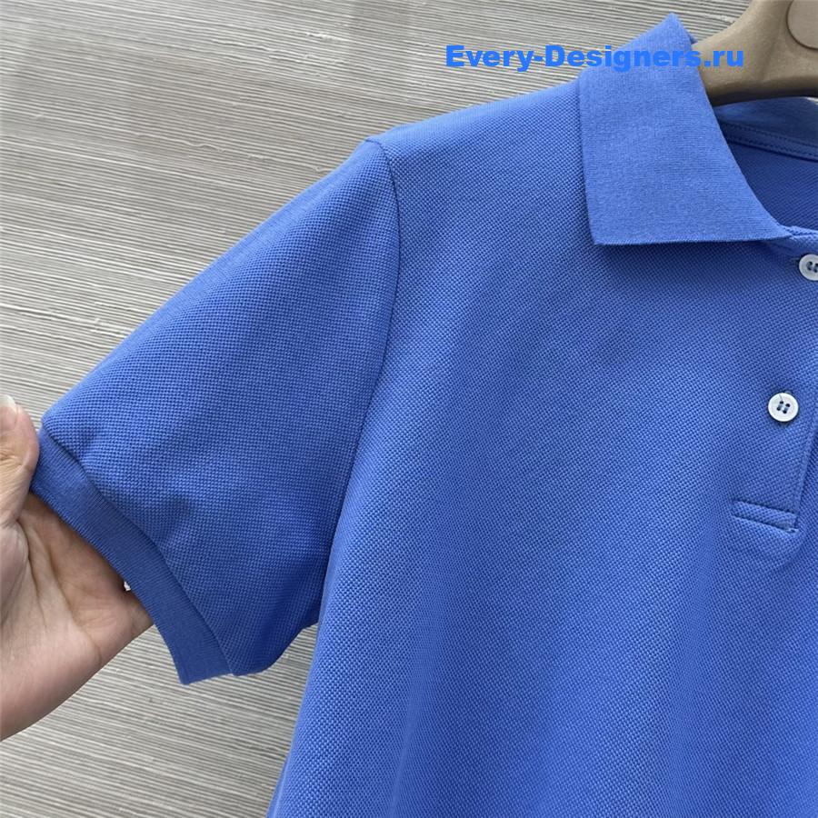 Miu Miu Blue Periwinkle Polo Shirt