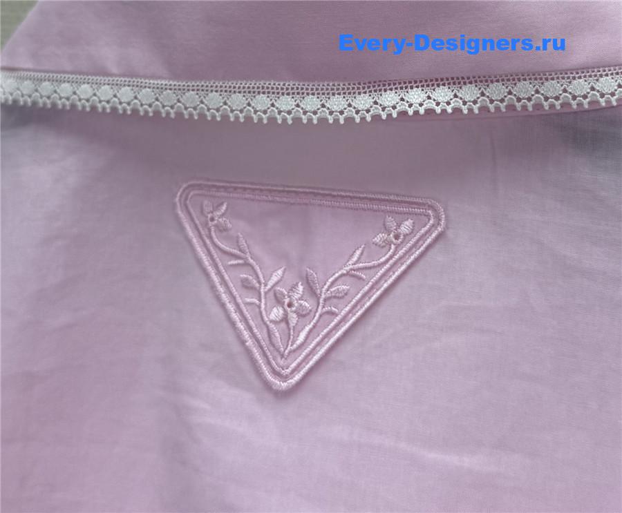 Pra*a pink embroidery shirt