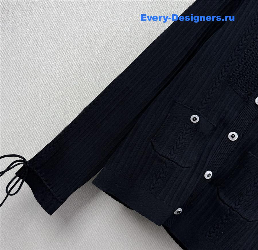 Ch**el jacquard knit cardigan