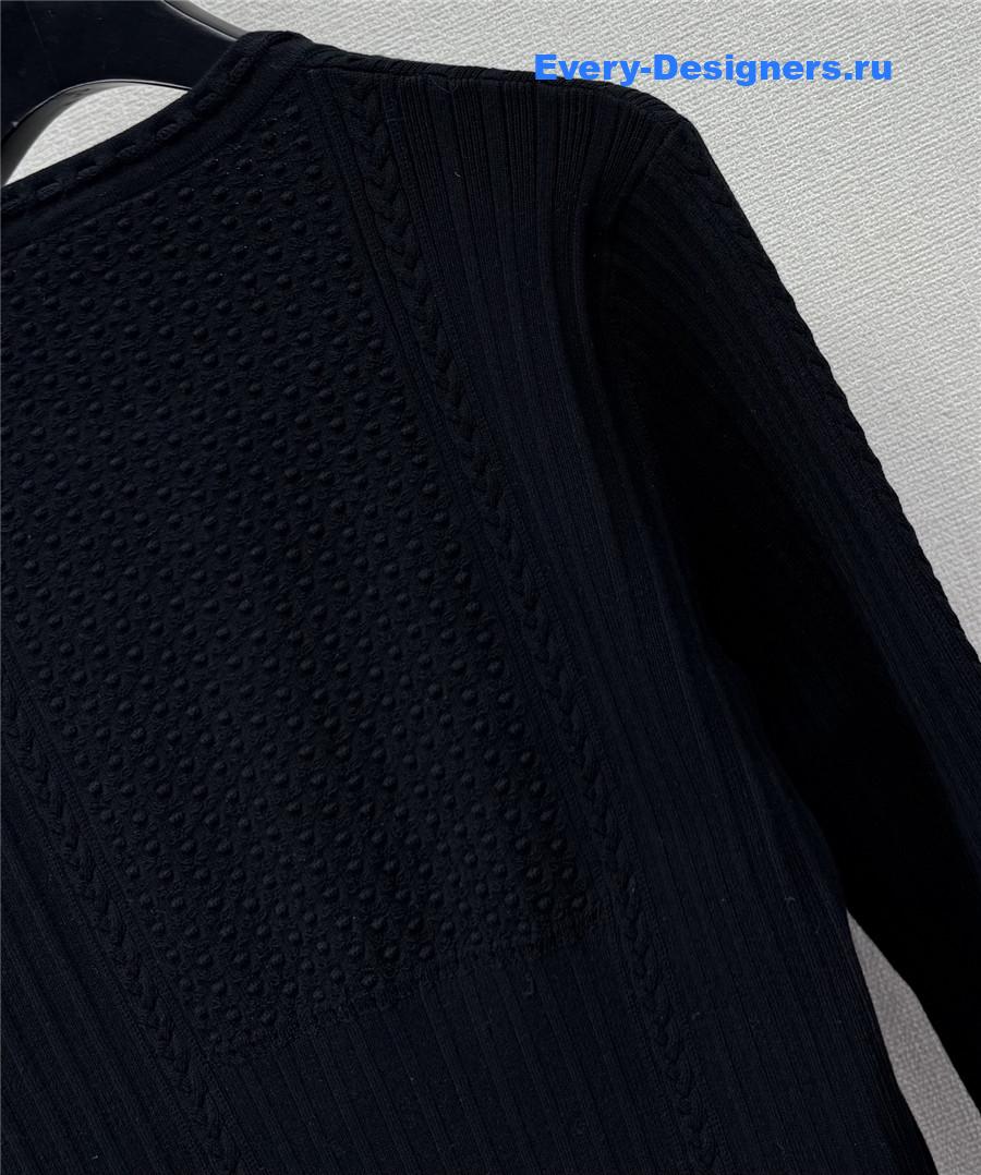 Ch**el jacquard knit cardigan