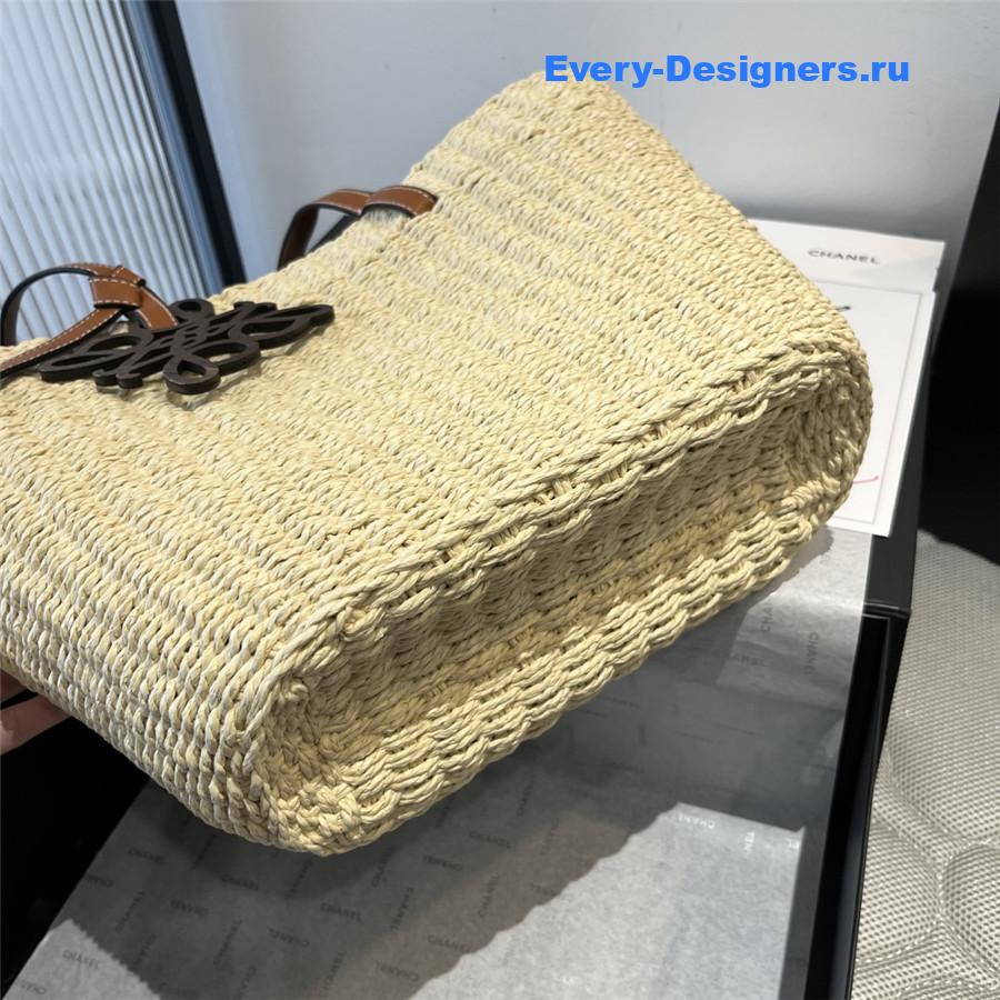L0ew* straw beach tote bag