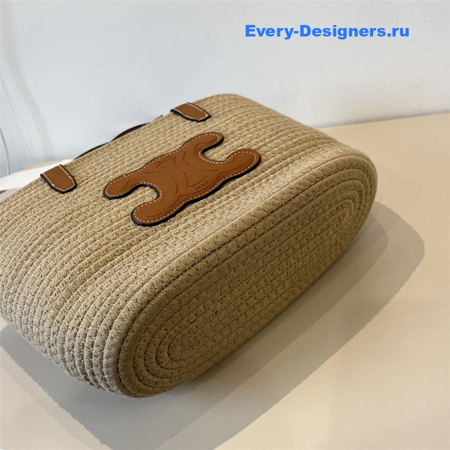 Ce1i*e straw raffia bag