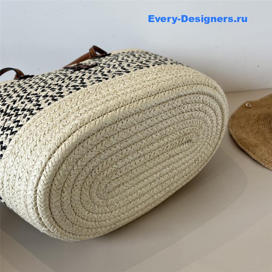 Sa1nt Lau*nt raffia tote