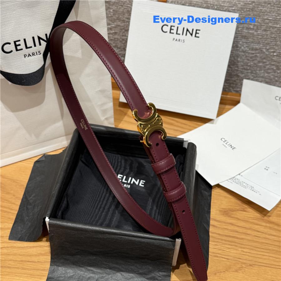 Ce1i*e arc de triomphe burgundy belt