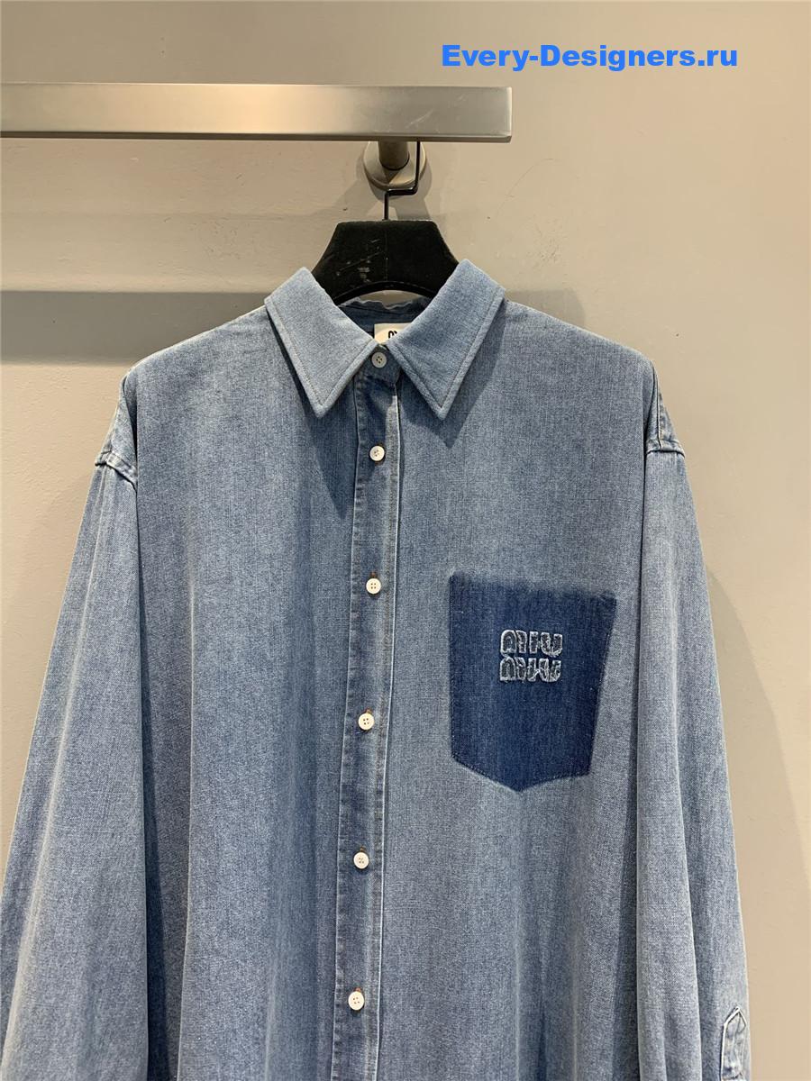 Miu Miu Light Blue Denim Shirt