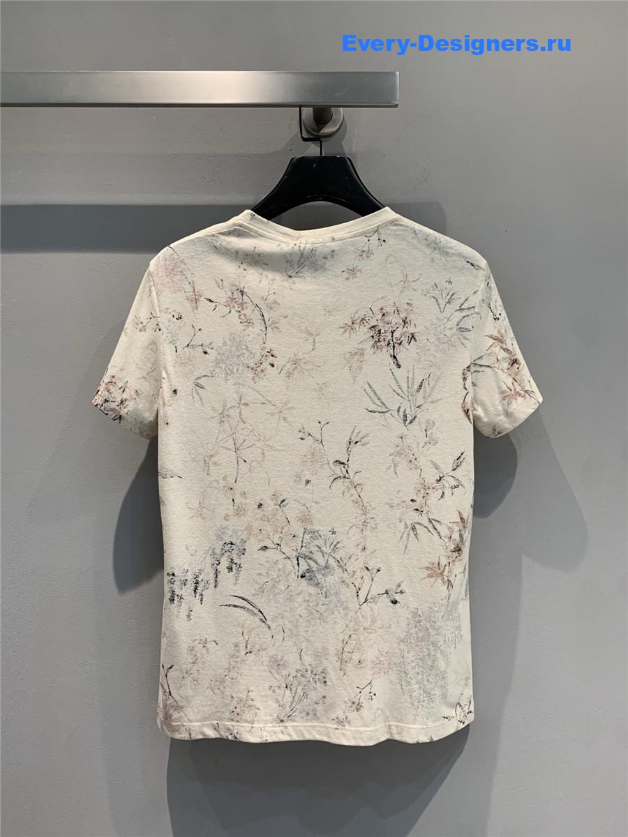 D10r embroidered millefiori t-shirt