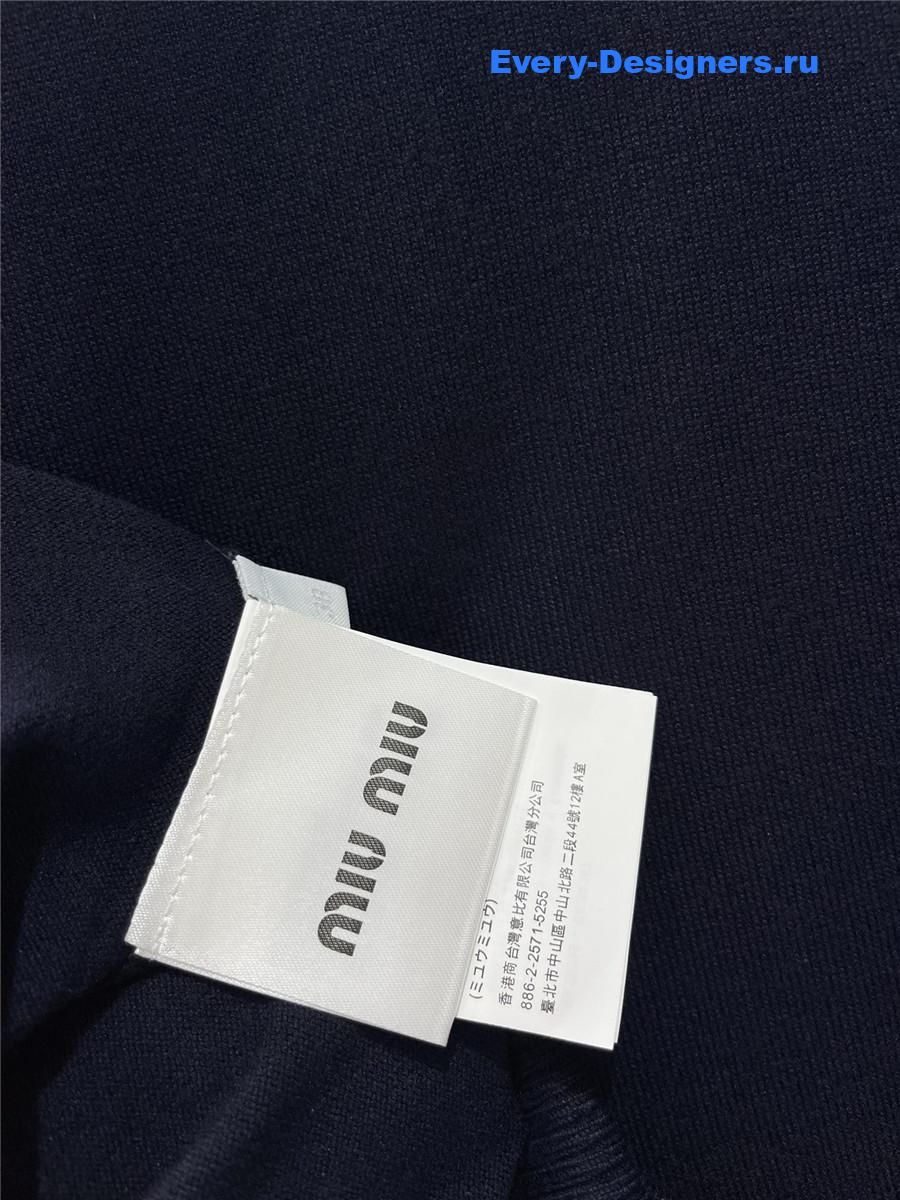 Miu Miu Navy Polo Sweater