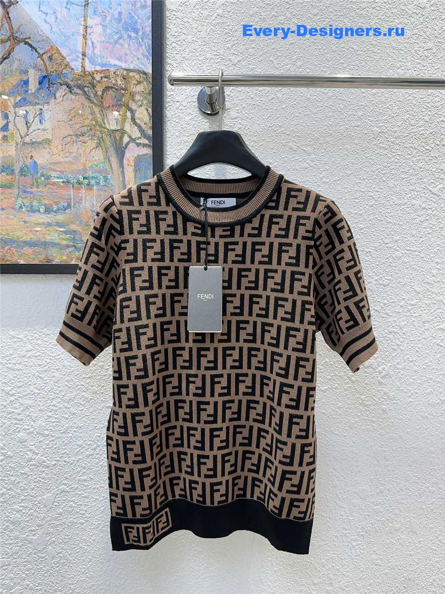 F**di ff jacquard knit top
