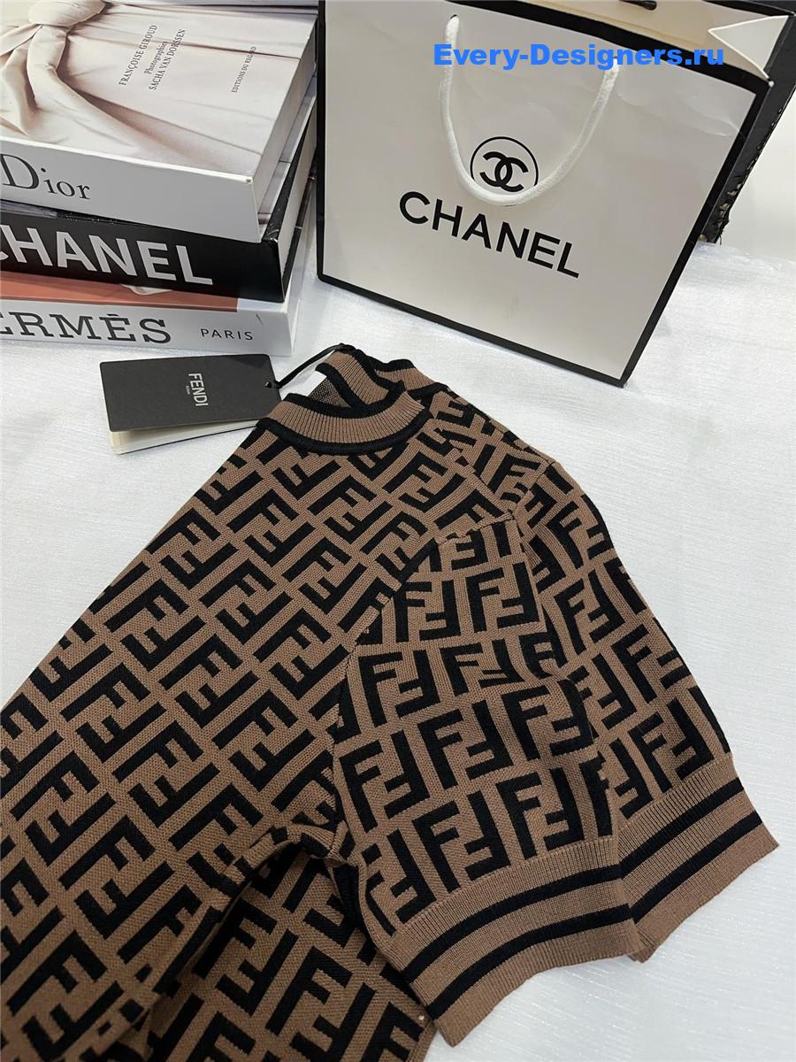 F**di ff jacquard knit top