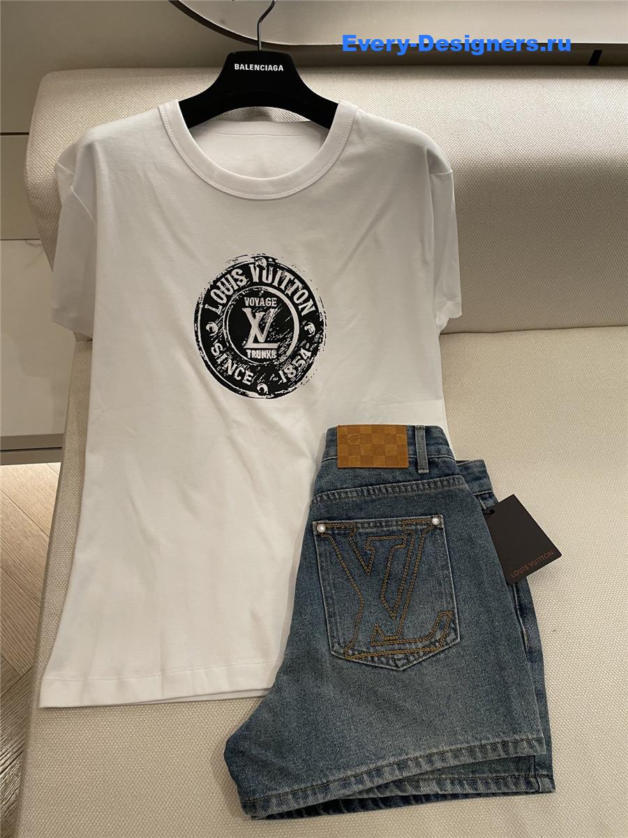 l0vis Vvtt0n lv stamp t-shirt