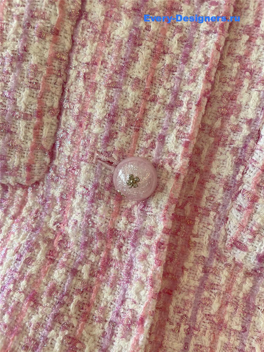 Ch**el pink tweed vest