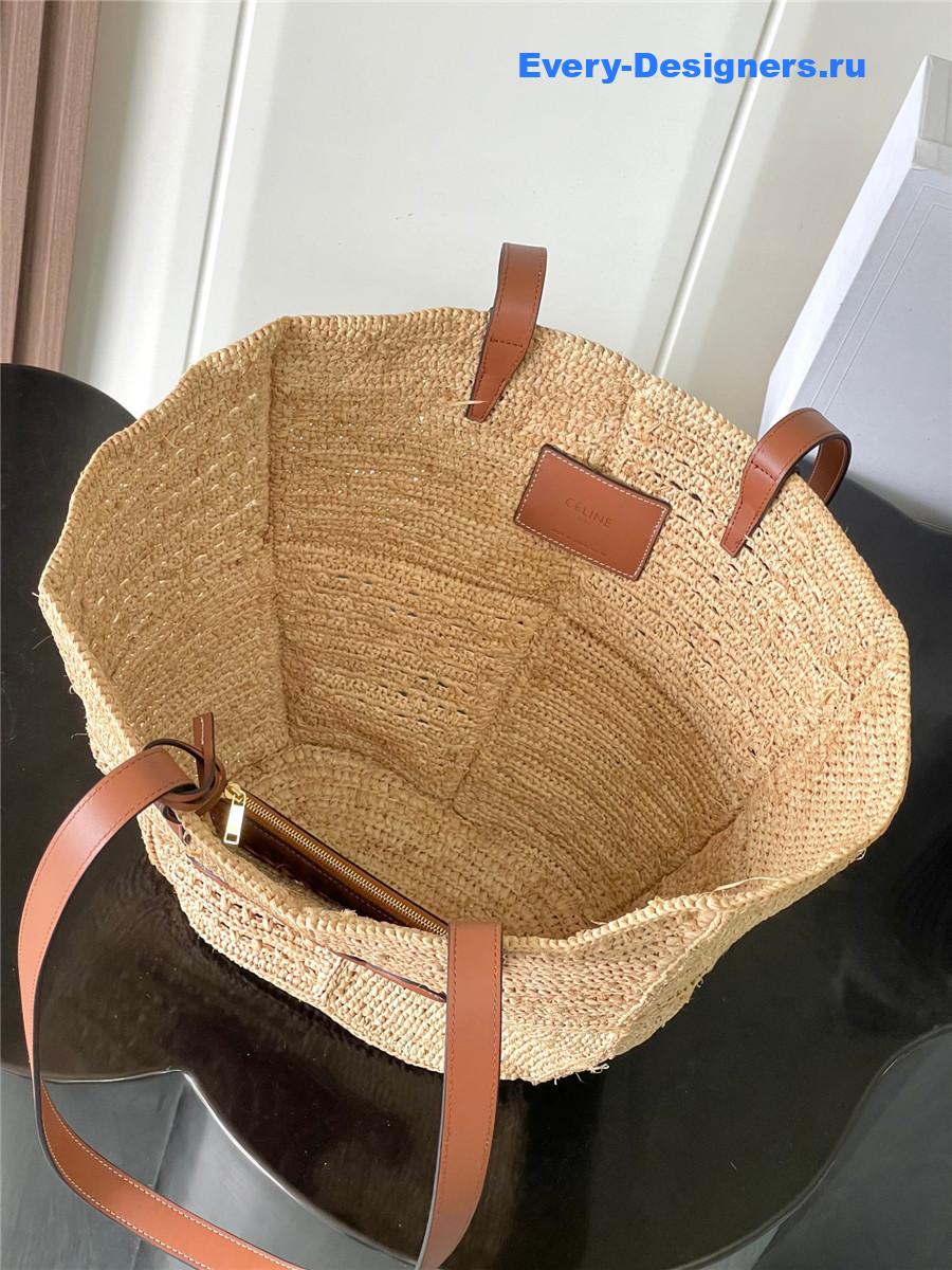 Ce1i*e classic panier raffia bag
