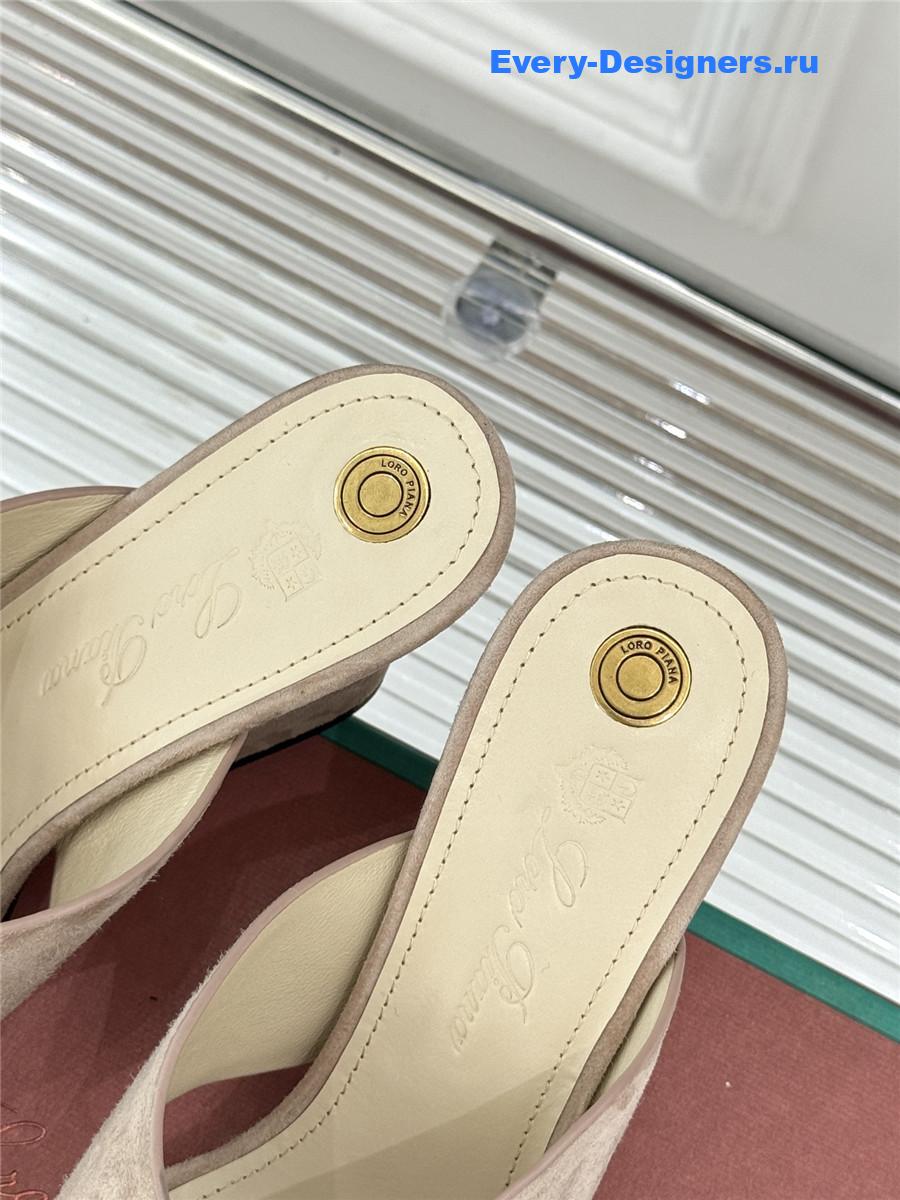 L0r0 P1ana vera sandals beige