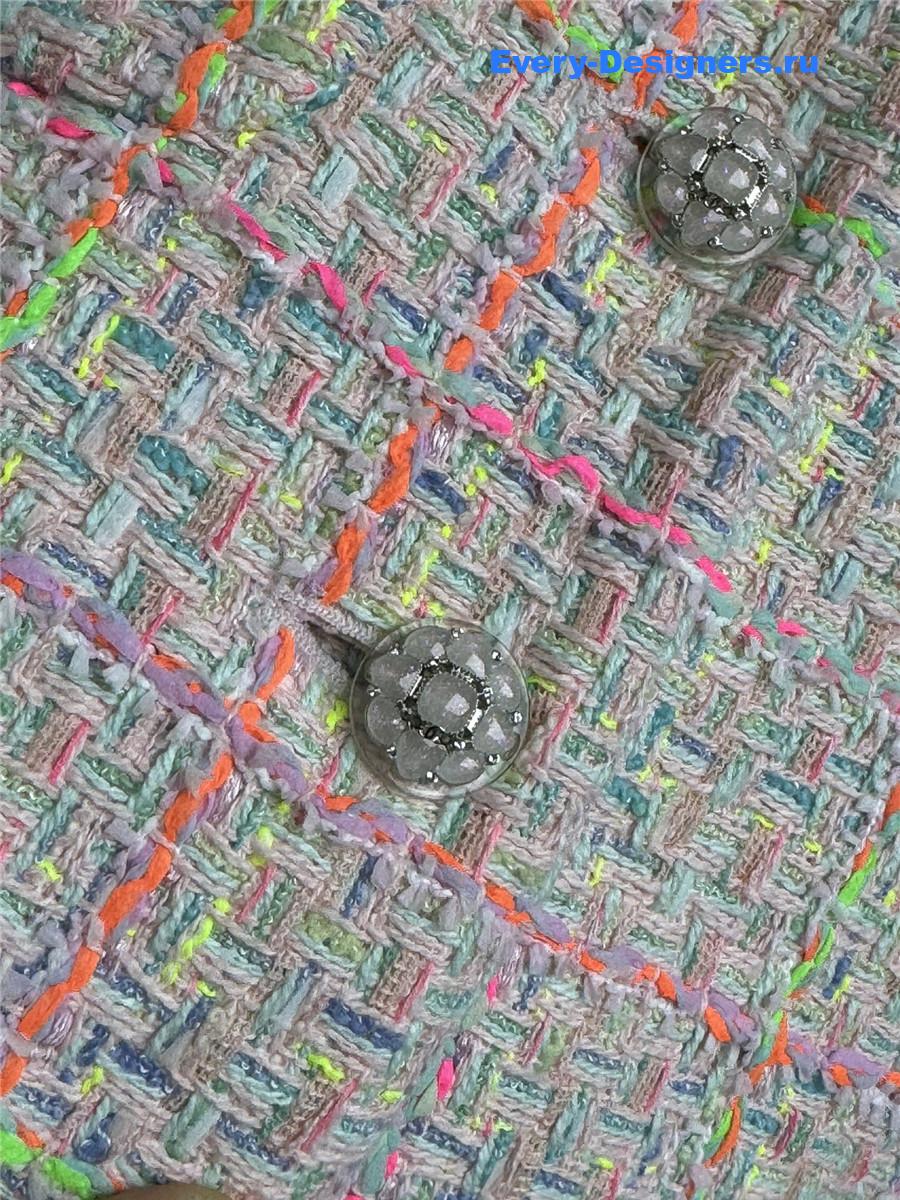 Ch**el multicolour tweed short vest