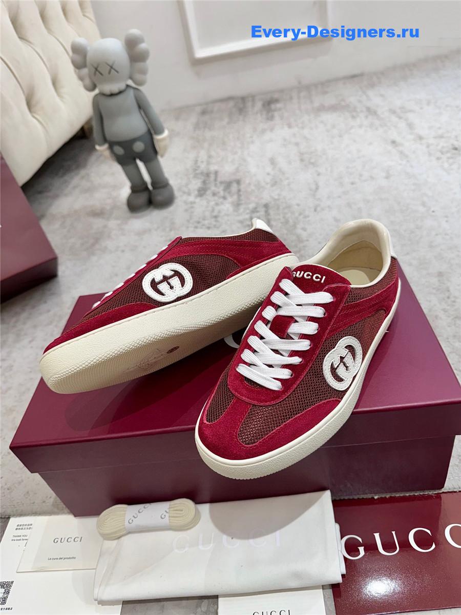 Gvc*1 g74 burgundy sneakers