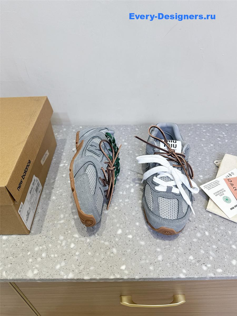 Miu Miu x New Balance 530 SL Light Blue Suede Sneakers