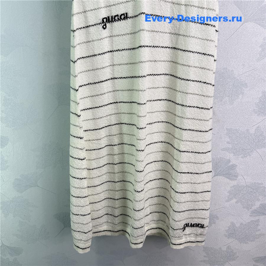 Gvc*1 white striped sleeveless dress
