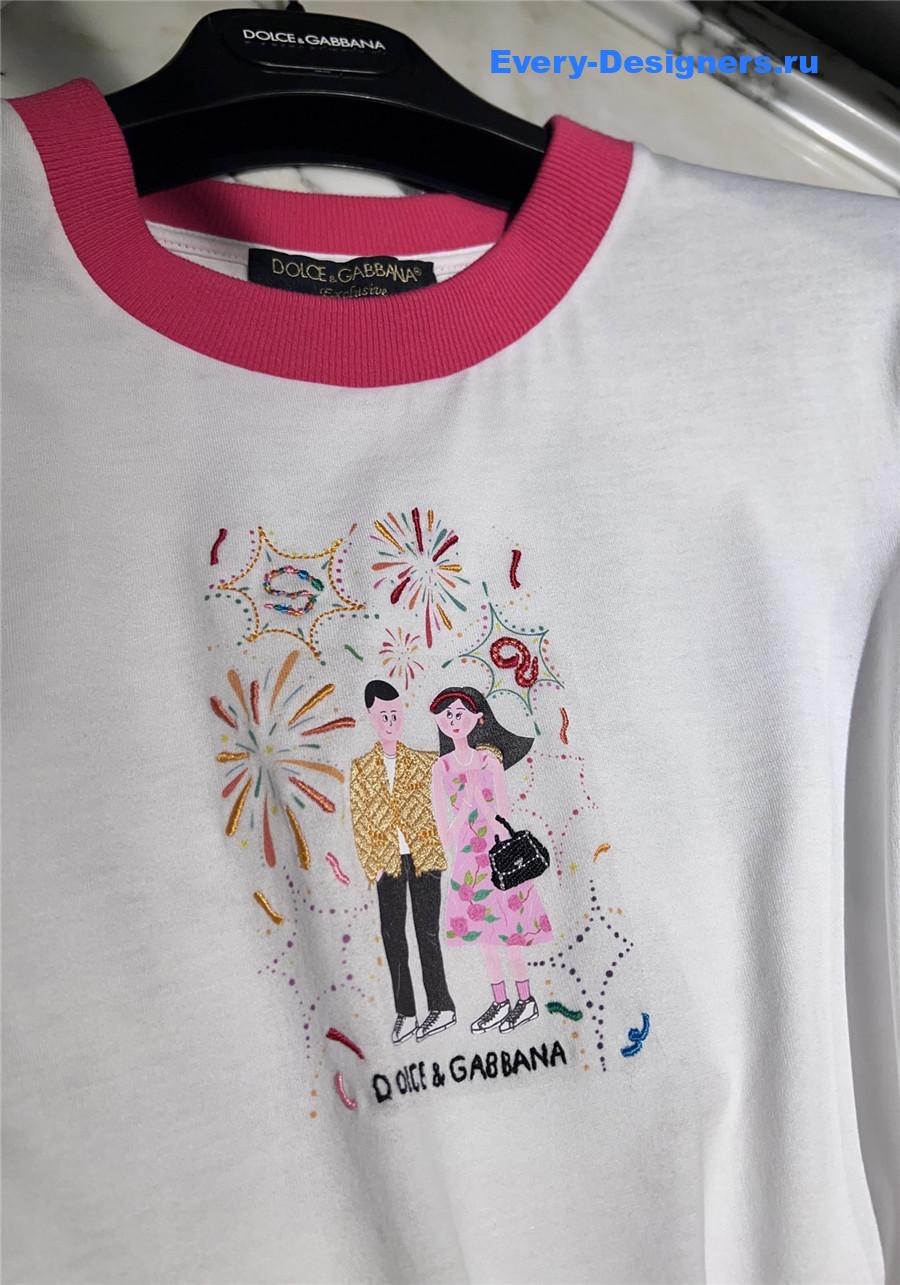 Dolce & Gabbana Printed Cotton T-Shirt