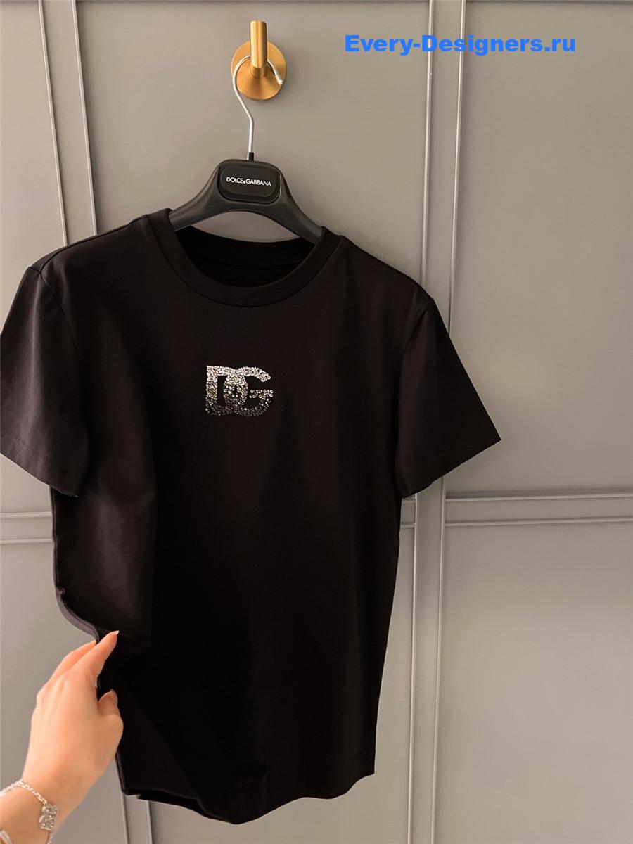 Dolce & Gabbana Crystal Logo T-Shirt