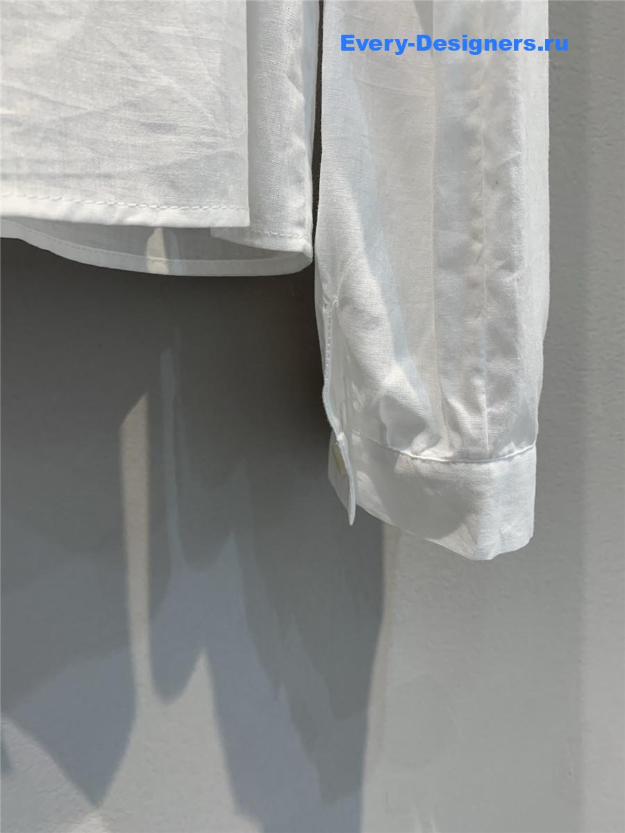 Pra*a embroidered batiste shirt