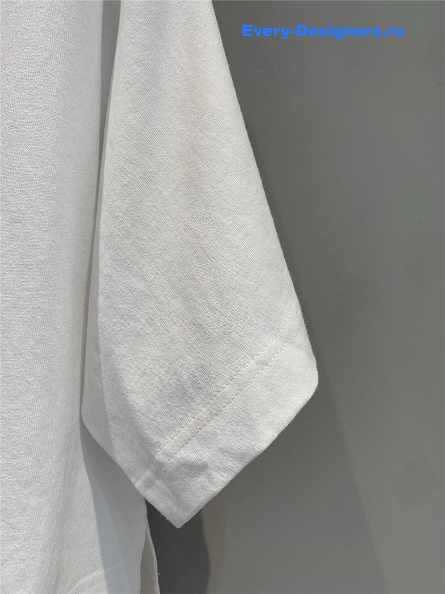 A1exa*der wang white cropped logo tee