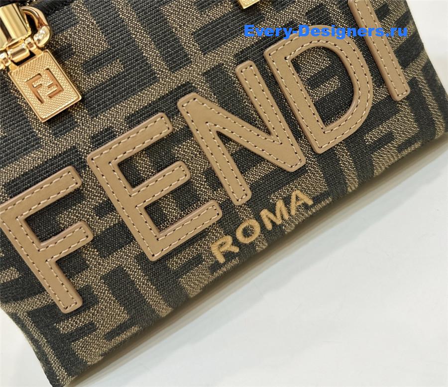 F**di small brown ff boston bag