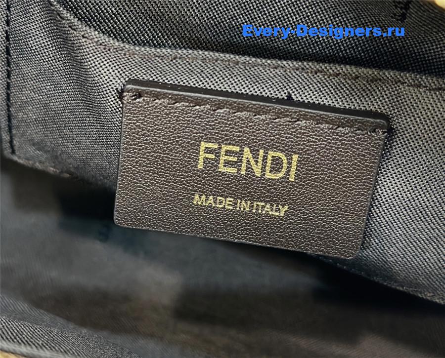 F**di small brown ff boston bag
