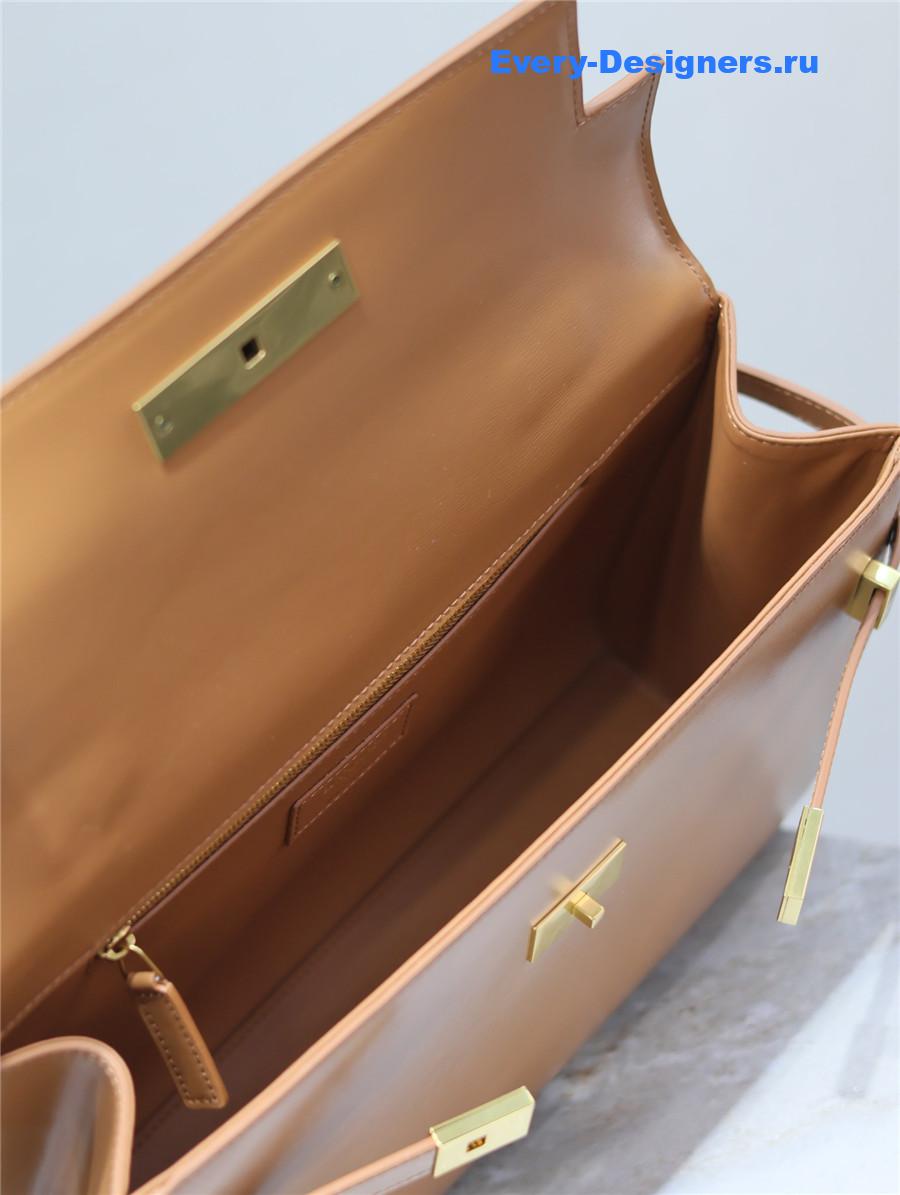 Sa1nt Lau*nt manhattan shoulder bag brown