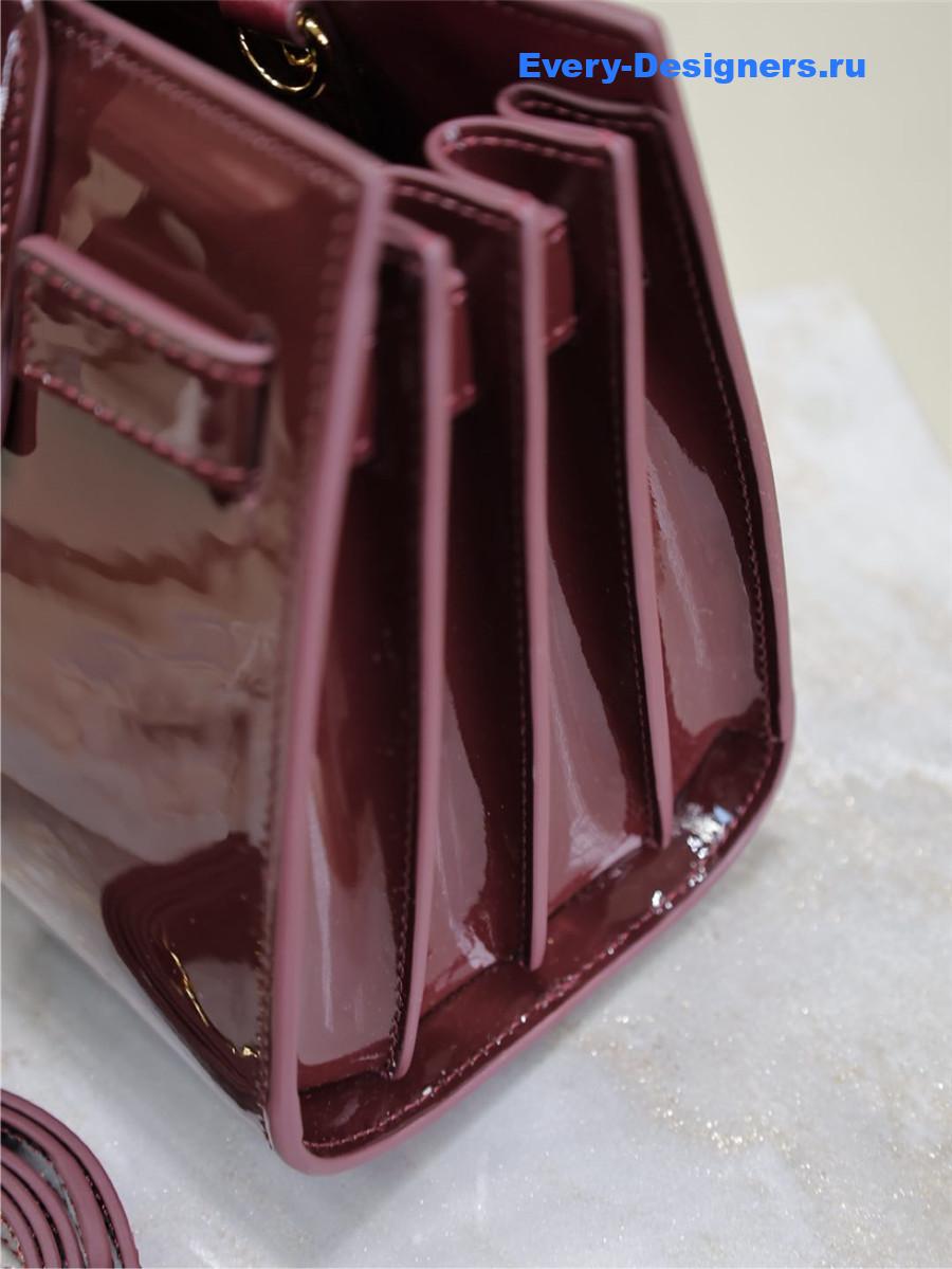 Sa1nt Lau*nt burgundy sac de jour bag