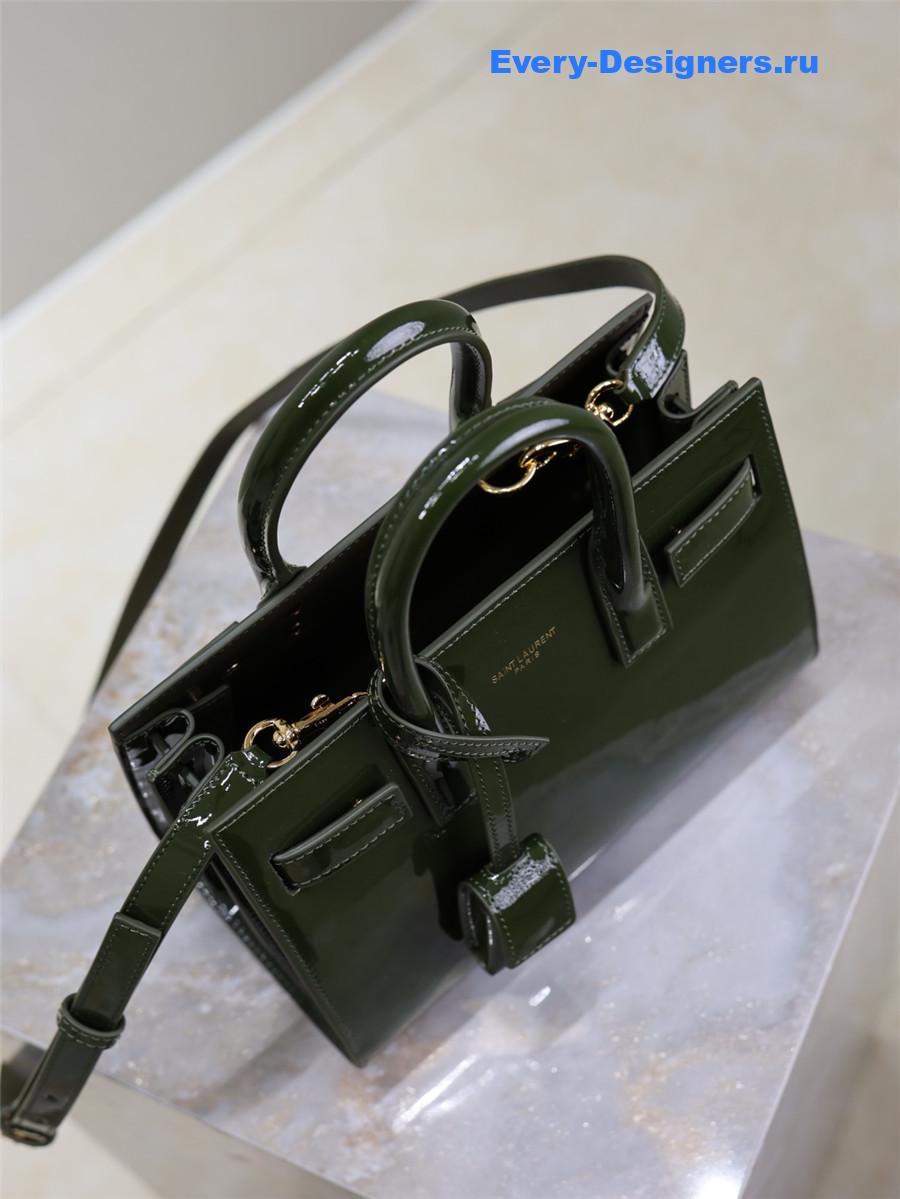 Sa1nt Lau*nt green sac de jour bag